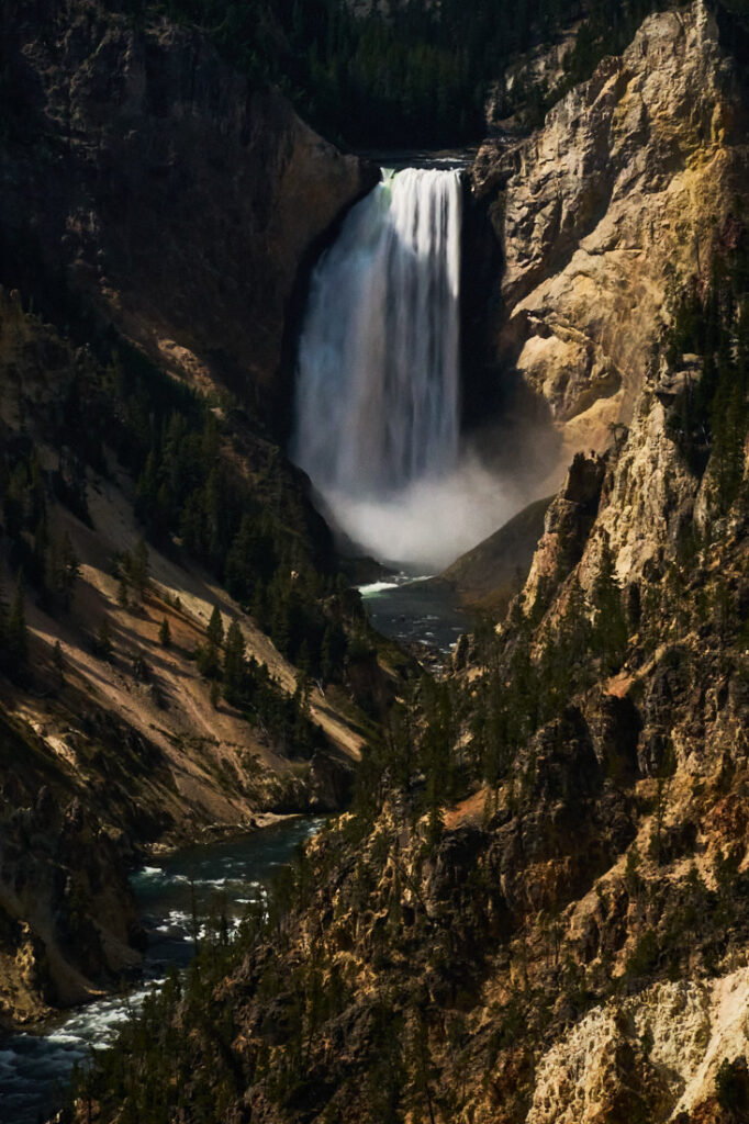 Lower Falls of the Yellowstone River in Yellowstone National Park