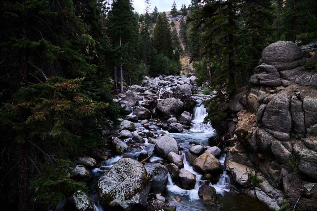 Waterfall above Tower Falls, Yellowstone National Park